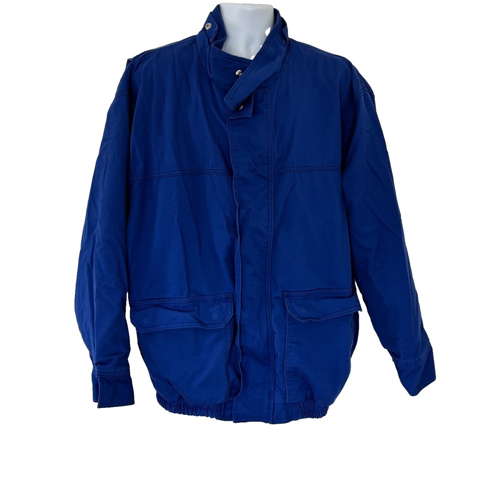 Bulwark Jacket 3XL Blue Excel FR work Fire Resistant Bomber JLJ8RB3 Lineman coat
